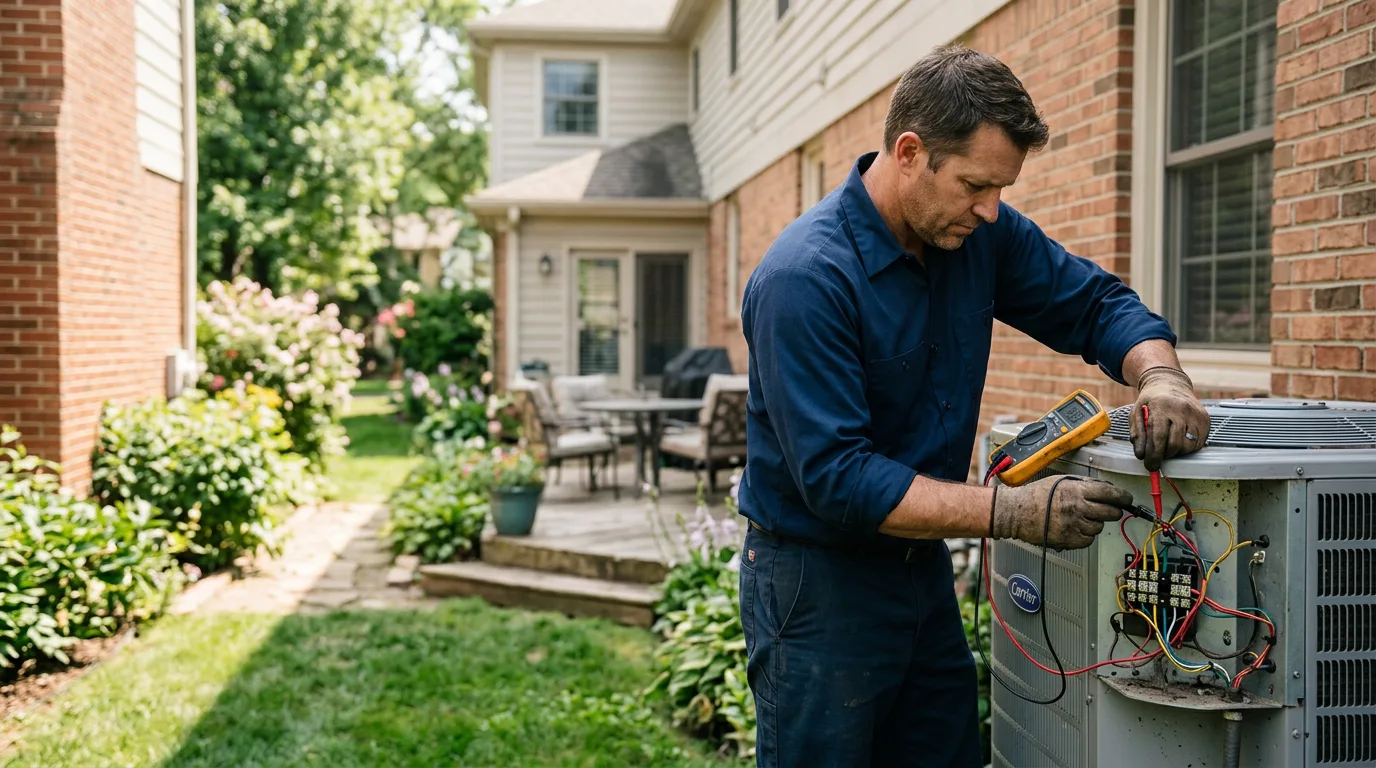 HVAC technician working near Fremont, WI